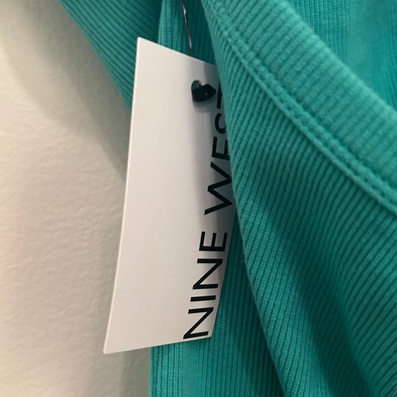NWT Nine West seafoam green ribbed knit halter dress sz XXL - Picture 8 of 14